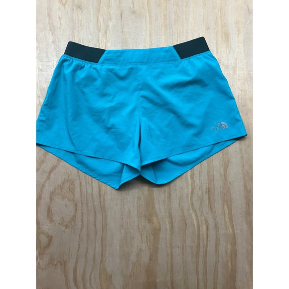 The North Face Pants - The North Face Womens FlashDry Running Shorts Blue Turquoise Size S Small Pocket